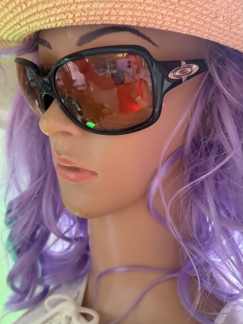 Oakley Black Frame Sunglasses with Brown/Amber Lenses